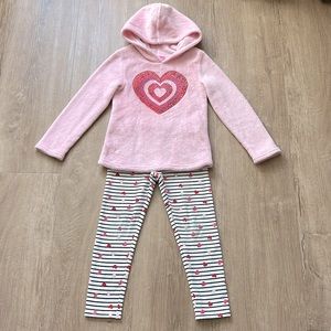 Isaac Mizrahi Little Girl Heart Outfit Size 5-6